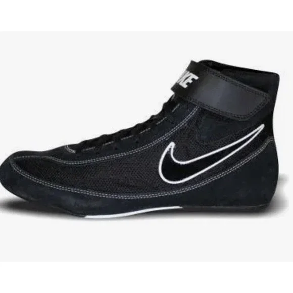 Nike SpeedSweep VII Black White Mens Sz 13 Wrestling Boxing Shoes 366683-001 New - Picture 2 of 4
